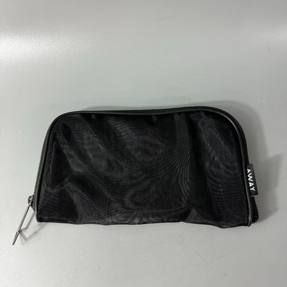 NWOT AWAY Black Nylon Cosmetic Bag